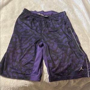 Jordan Purple Athletic Shorts with Elastic Waistband